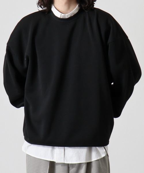 FUNALIVE(ファンアライブ)の「Dolman crewneck sweatshirt / ドルマンクルーネックスウェットトレーナー unisex(スウェット・メンズ・ヘザーチャコール/グレイッシュベージュ/ブラック/パープル/オートミール・M/L/XL)」の8枚目の写真