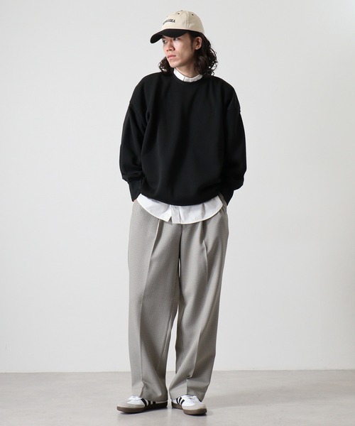 FUNALIVE(ファンアライブ)の「Dolman crewneck sweatshirt / ドルマンクルーネックスウェットトレーナー unisex(スウェット・メンズ・ヘザーチャコール/グレイッシュベージュ/ブラック/パープル/オートミール・M/L/XL)」の11枚目の写真