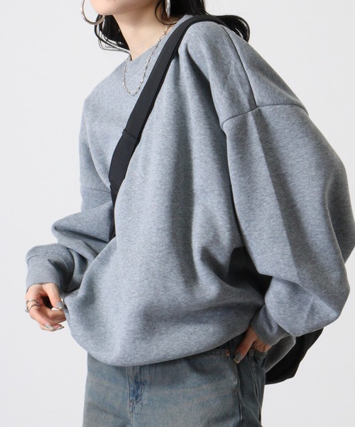 FUNALIVE(ファンアライブ)の「Dolman crewneck sweatshirt / ドルマンクルーネックスウェットトレーナー unisex(スウェット・メンズ・ヘザーチャコール/グレイッシュベージュ/ブラック/パープル/オートミール・M/L/XL)」の20枚目の写真
