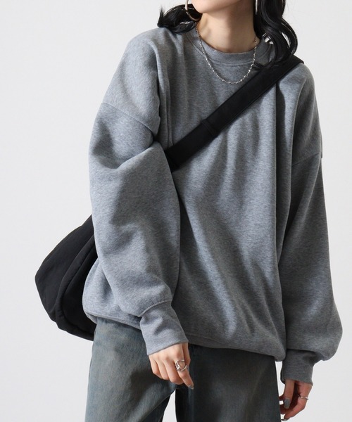 FUNALIVE(ファンアライブ)の「Dolman crewneck sweatshirt / ドルマンクルーネックスウェットトレーナー unisex(スウェット・メンズ・ヘザーチャコール/グレイッシュベージュ/ブラック/パープル/オートミール・M/L/XL)」の21枚目の写真