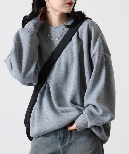FUNALIVE(ファンアライブ)の「Dolman crewneck sweatshirt / ドルマンクルーネックスウェットトレーナー unisex(スウェット・メンズ・ヘザーチャコール/グレイッシュベージュ/ブラック/パープル/オートミール・M/L/XL)」の22枚目の写真