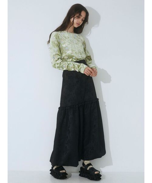 merry jenny(メリージェニー)の「ベロアflower embroidery tops(Tシャツ/カットソー・レディース・オフホワイト・FREE)」の13枚目の写真