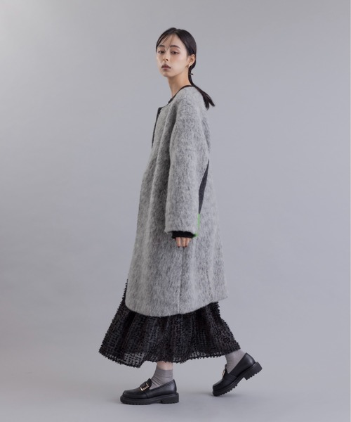 マーブルシャギーロングコート Eimee Law│Eimee Law & LHELBIE 公式