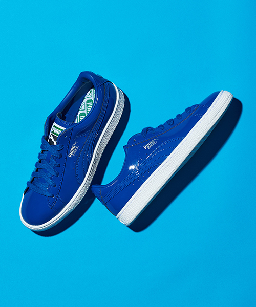 PUMA（プーマ）の「プーマバスケット MATTE & SHINE (UNISEX)（スニーカー・メンズ・ホワイト/レッド/ブラック/ブルー・27.0cm/28.5cm/26.0cm/25.0cm/28.0cm/29.0cm/22.5cm/25.5cm/24.5cm/24.0cm/23.5cm/30.0cm/23.0cm/31cm/26.5cm/27.5cm）」の3枚目の写真