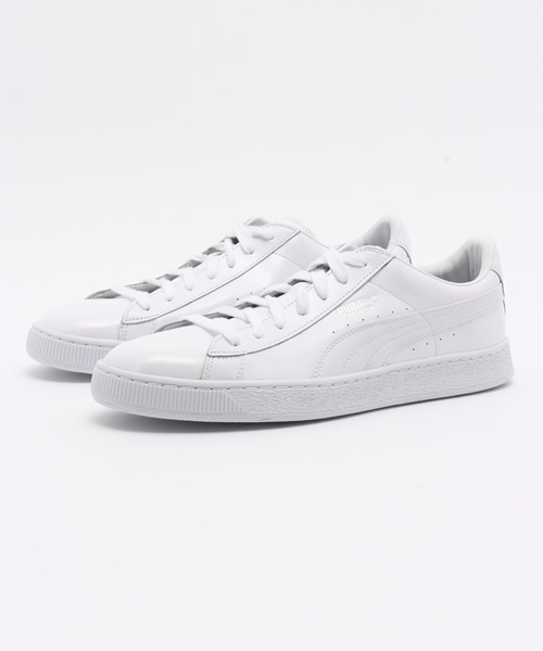 PUMA（プーマ）の「プーマバスケット MATTE & SHINE (UNISEX)（スニーカー・メンズ・ホワイト/レッド/ブラック/ブルー・27.0cm/28.5cm/26.0cm/25.0cm/28.0cm/29.0cm/22.5cm/25.5cm/24.5cm/24.0cm/23.5cm/30.0cm/23.0cm/31cm/26.5cm/27.5cm）」の5枚目の写真