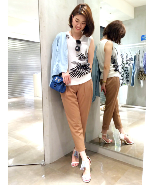 DouDou（ドゥドゥ）の「【DouDou】タックイージーパンツ（その他パンツ・レディース・ブルー/ブラック/キャメル・FREE）」の12枚目の写真