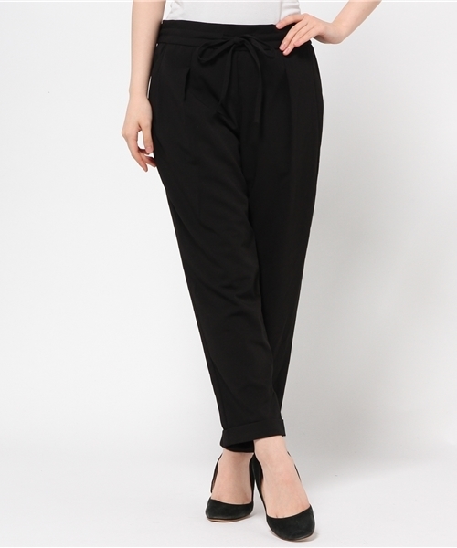 DouDou（ドゥドゥ）の「【DouDou】タックイージーパンツ（その他パンツ・レディース・ブルー/ブラック/キャメル・FREE）」の2枚目の写真