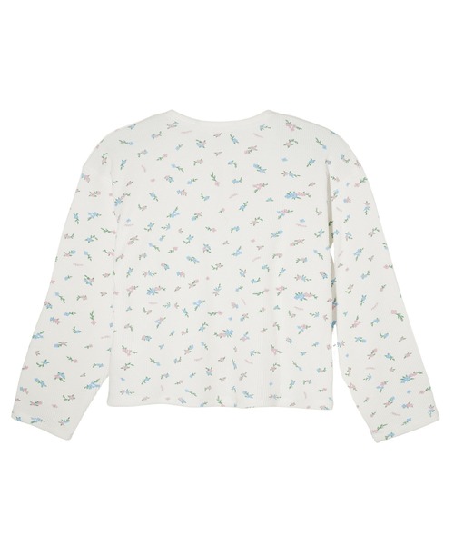 MILKFED.（ミルクフェド）の「FLORAL PATTERN WAFFLE CARDIGAN（カーディガン/ボレロ・レディース・アッシュ/ホワイト・ONE SIZE）」の8枚目の写真