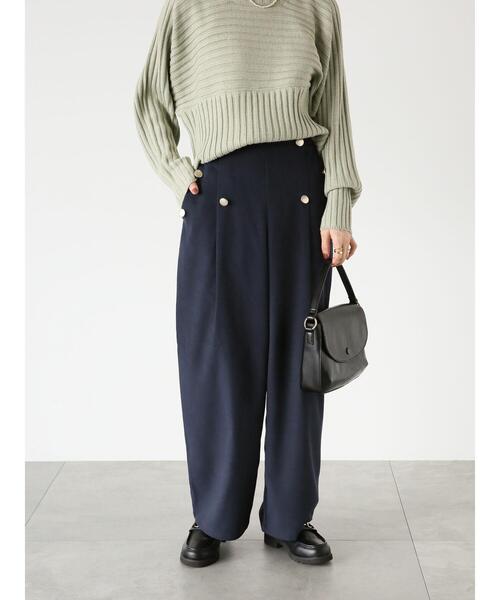 Lugnoncure(ルノンキュール)の「マリンパンツ(その他パンツ・レディース・グレー/オフホワイト/ネイビー・F)」の3枚目の写真