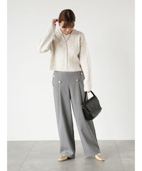 Lugnoncure(ルノンキュール)の「マリンパンツ(その他パンツ・レディース・グレー/オフホワイト/ネイビー・F)」の8枚目の写真