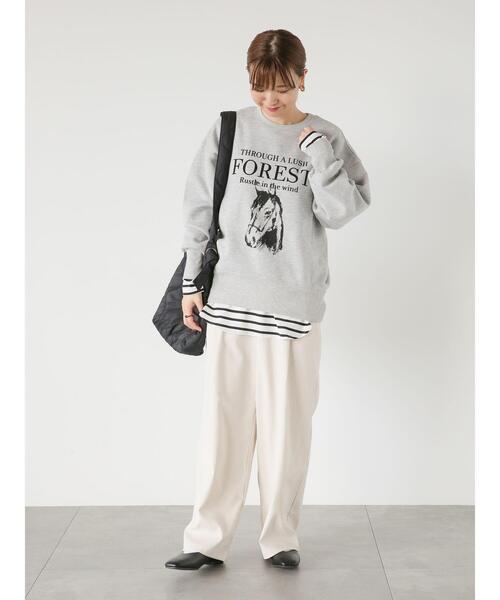 Lugnoncure(ルノンキュール)の「マリンパンツ(その他パンツ・レディース・グレー/オフホワイト/ネイビー・F)」の5枚目の写真