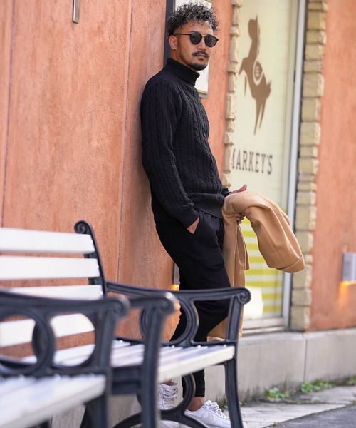 RTEG23ケーブルタートルニット(ニット/セーター)|adamsJUGGLER(アダムスジャグラー) RTEG23ケーブルタートルニット(ニット/セーター)|adamsJUGGLER(アダムスジャグラー)