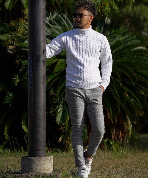 RTEG23ケーブルタートルニット(ニット/セーター)|adamsJUGGLER(アダムスジャグラー) RTEG23ケーブルタートルニット(ニット/セーター)|adamsJUGGLER(アダムスジャグラー)