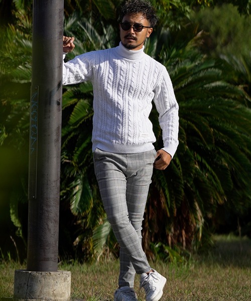 RTEG23ケーブルタートルニット(ニット/セーター)|adamsJUGGLER(アダムスジャグラー) RTEG23ケーブルタートルニット(ニット/セーター)|adamsJUGGLER(アダムスジャグラー)