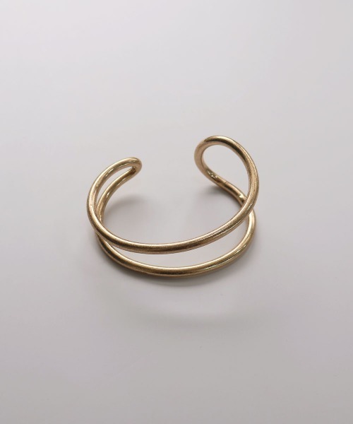 CEMONEMO（セモネモ）の「【金属アレルギー対応】 マット ダブルライン バングル / ニッケルフリー（バングル/リストバンド・レディース・シルバー/ゴールド・FREE）」の12枚目の写真