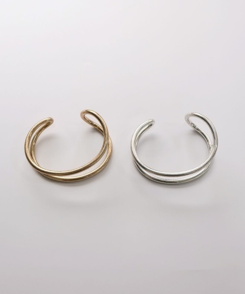 CEMONEMO（セモネモ）の「【金属アレルギー対応】 マット ダブルライン バングル / ニッケルフリー（バングル/リストバンド・レディース・シルバー/ゴールド・FREE）」の13枚目の写真