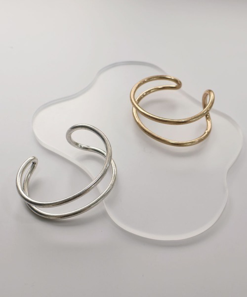 CEMONEMO（セモネモ）の「【金属アレルギー対応】 マット ダブルライン バングル / ニッケルフリー（バングル/リストバンド・レディース・シルバー/ゴールド・FREE）」の7枚目の写真
