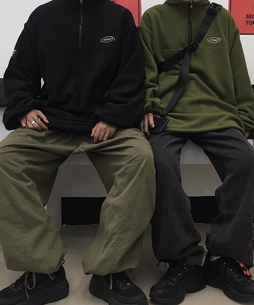 c.u.l（シーユーエル）の「フリース ハーフジップトップス culw595（その他トップス・レディース・ブラック/グリーン・XL/L/M）」の7枚目の写真