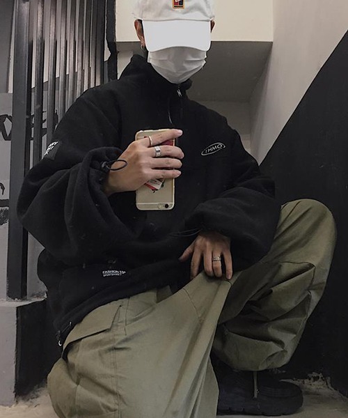 c.u.l（シーユーエル）の「フリース ハーフジップトップス culw595（その他トップス・レディース・ブラック/グリーン・XL/L/M）」の10枚目の写真