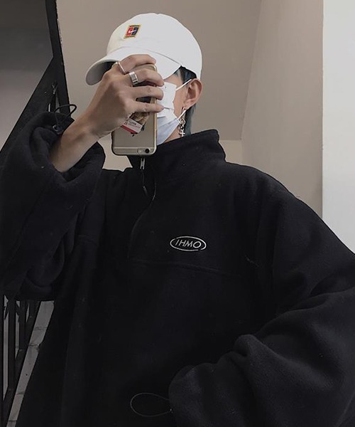 c.u.l（シーユーエル）の「フリース ハーフジップトップス culw595（その他トップス・レディース・ブラック/グリーン・XL/L/M）」の11枚目の写真