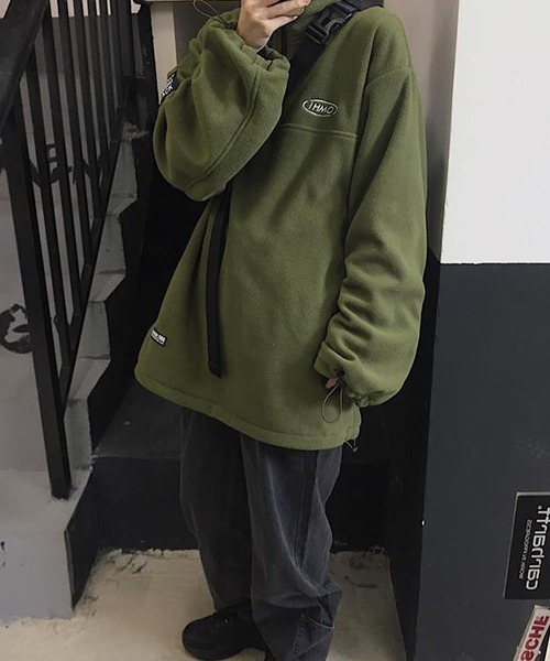 c.u.l（シーユーエル）の「フリース ハーフジップトップス culw595（その他トップス・レディース・ブラック/グリーン・XL/L/M）」の13枚目の写真