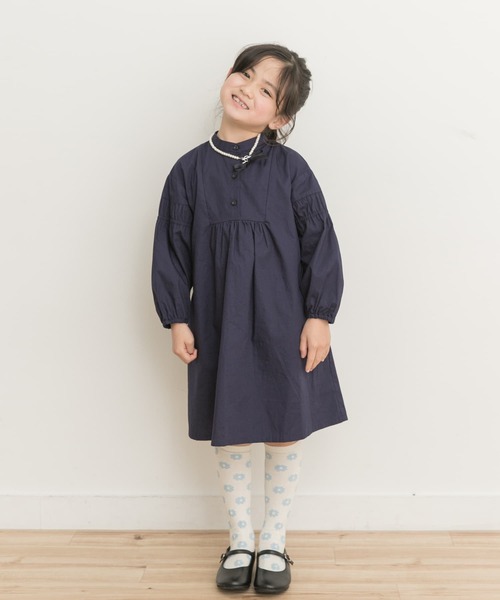 URBAN RESEARCH DOORS(アーバンリサーチドアーズ)の「切替ギャザーAラインワンピース(KIDS)(ワンピース・キッズ・ブルー系その他/ネイビー・105/120/135)」の5枚目の写真