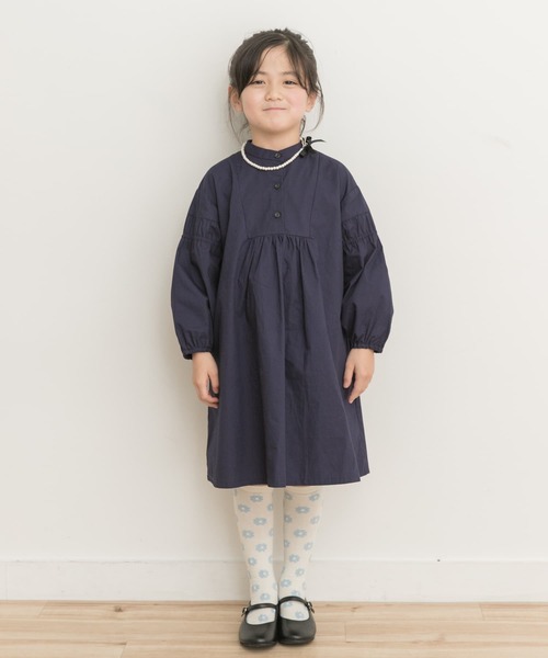 URBAN RESEARCH DOORS(アーバンリサーチドアーズ)の「切替ギャザーAラインワンピース(KIDS)(ワンピース・キッズ・ブルー系その他/ネイビー・105/120/135)」の6枚目の写真