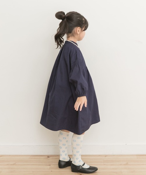 URBAN RESEARCH DOORS(アーバンリサーチドアーズ)の「切替ギャザーAラインワンピース(KIDS)(ワンピース・キッズ・ブルー系その他/ネイビー・105/120/135)」の8枚目の写真