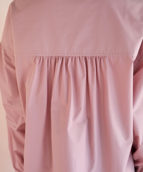 VIS(ビス)の「【洗える】フロントタックデザインブラウス(シャツ/ブラウス・レディース・ブラック/オフホワイト/サックスブルー/ピンク・FREE)」の14枚目の写真