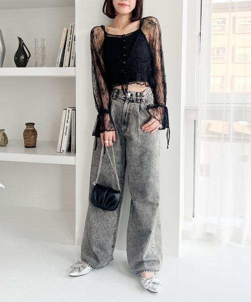 Heather（ヘザー）の「ギャザーミニショルダー　102456（ショルダーバッグ・レディース・アイボリー/ブラック・ONE SIZE）」の13枚目の写真