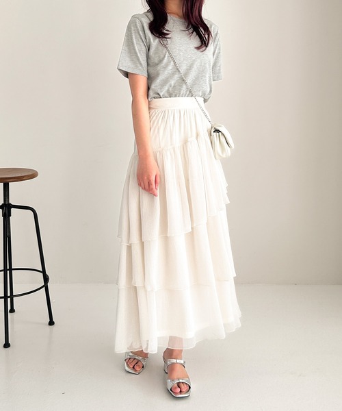 Heather（ヘザー）の「ギャザーミニショルダー　102456（ショルダーバッグ・レディース・アイボリー/ブラック・ONE SIZE）」の6枚目の写真