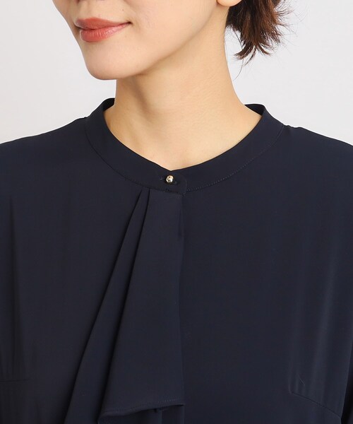 grove(グローブ)の「◆ふんわりと広がる上品なラッフルタイプリーツワンピース(ワンピース・レディース・ネイビー/ブラック・04/05/01/03/02)」の14枚目の写真