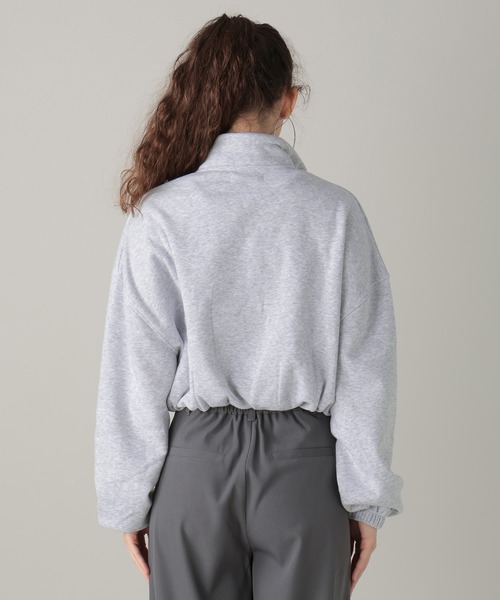 FOREVER 21(フォーエバー トゥエンティーワン)の「ハーフジップ裏毛プルオーバー(スウェット・レディース・グレー/ブラック・SMALL/MEDIUM)」の12枚目の写真