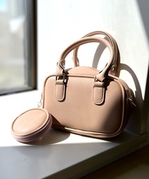 ISOOK | 【ISOOK / アイスー】ポーチ付き2WAYショルダーバッグ / ハンドバッグ ポーチセット キレイめ 結婚式 入学式 卒業式 スクエアバッグ スマホも入る 大容量 ミニ ZOZOTOWN限定(ショルダーバッグ)