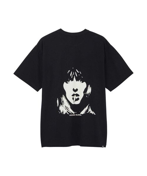 HYSTERIC SAM 半袖Tシャツ ホワイト×ブラック HYSTERIC GLAMOUR - SATISFACTION Tシャツ / ブラック | Tempt