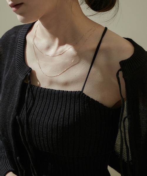 SALON adam et rope'（サロン アダム エ ロペ）の「リブチューブトップ（チューブトップ・レディース・ブラック/ワイン/ホワイト・FREE）」の9枚目の写真