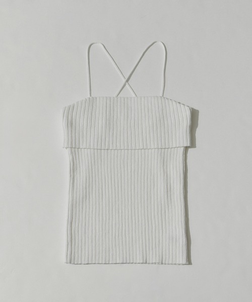 SALON adam et rope'（サロン アダム エ ロペ）の「リブチューブトップ（チューブトップ・レディース・ブラック/ワイン/ホワイト・FREE）」の18枚目の写真