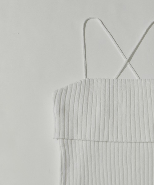 SALON adam et rope'（サロン アダム エ ロペ）の「リブチューブトップ（チューブトップ・レディース・ブラック/ワイン/ホワイト・FREE）」の19枚目の写真