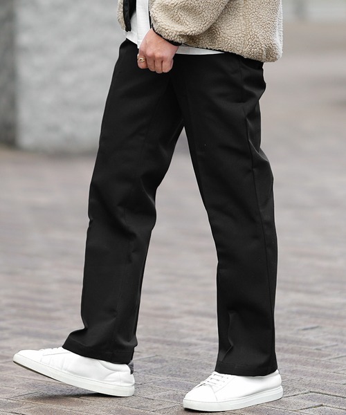 JOKER（ジョーカー）の「ヘビーツイルハーフシャーリングワイドバギーパンツ メンズ カラーチノパンツ シェフパンツ ルーズシルエット 春服（チノパンツ・メンズ・グリーン/ベージュ/オレンジ/ブラック・LL/M/L）」の2枚目の写真