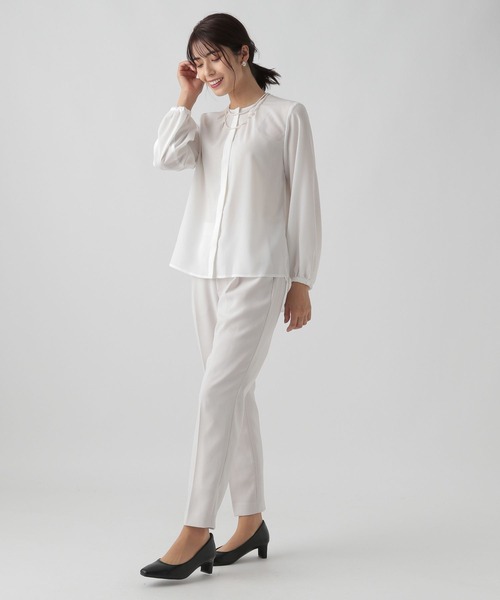 Elura（エルーラ）の「【入卒式／結婚式／祝賀会】セレモニー&お祝いタックブラウス/982147（シャツ/ブラウス・レディース・ホワイト・MEDIUM/LARGE/SMALL）」の22枚目の写真