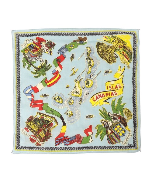 BINDU（ビンドゥー）の「BINDU: アソート バンダナ 24SS（バンダナ/スカーフ・レディース・ナチュラル/ライトブルー/ピンク/パープル/ブルー/オレンジ・ONE SIZE）」の3枚目の写真