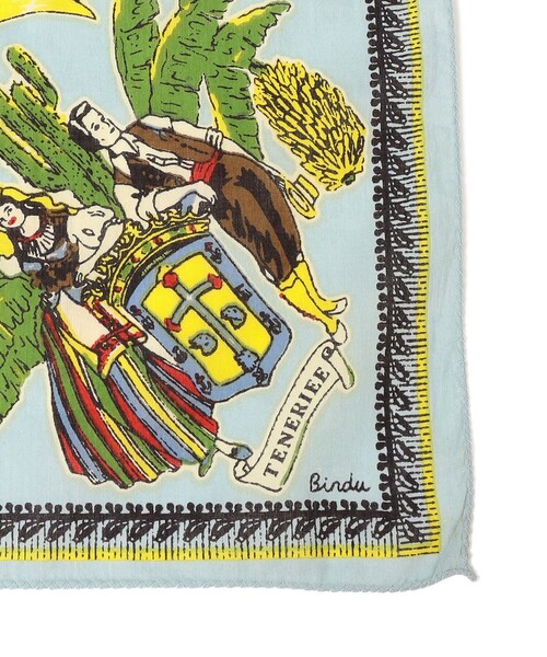 BINDU（ビンドゥー）の「BINDU: アソート バンダナ 24SS（バンダナ/スカーフ・レディース・ナチュラル/ライトブルー/ピンク/パープル/ブルー/オレンジ・ONE SIZE）」の7枚目の写真