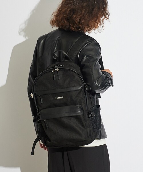 tk.TAKEO KIKUCHI（ティーケータケオキクチ）の「◆カジュアルバックパック（バックパック/リュック・メンズ・チャコールグレー/ブラック/ブラック系・00）」の3枚目の写真