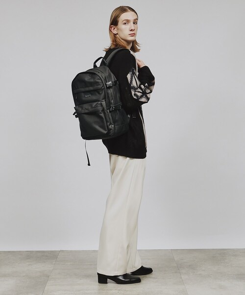 tk.TAKEO KIKUCHI（ティーケータケオキクチ）の「◆カジュアルバックパック（バックパック/リュック・メンズ・チャコールグレー/ブラック/ブラック系・00）」の12枚目の写真