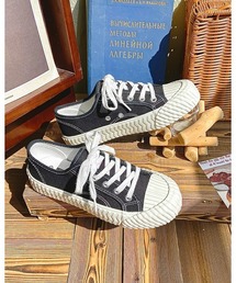 厚底 フラットスニーカー