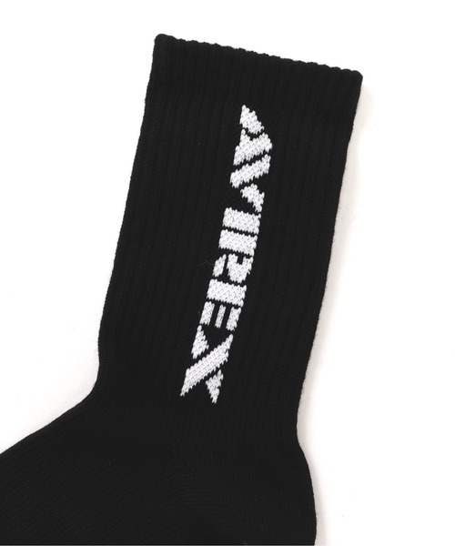 AVIREX(アヴィレックス)の「《直営店限定》AVIREX LOGO SOX / アヴィレックス ロゴ ソックス(ソックス/靴下・メンズ・グレー/ホワイト・FREE/F)」の6枚目の写真