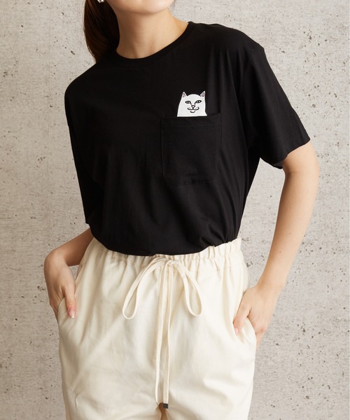 RIPNDIP(リップンディップ)の「RIPNDIP Lord Nermal Pocket Tee リップンディップ ポケットプリントTEE(Tシャツ/カットソー・メンズ・杢グレー/ブラック/ロイヤルブルー/ホワイト・MEDIUM/LARGE/X-LARGE/SMALL)」の4枚目の写真