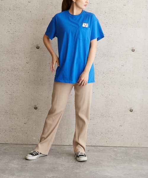 RIPNDIP(リップンディップ)の「RIPNDIP Lord Nermal Pocket Tee リップンディップ ポケットプリントTEE(Tシャツ/カットソー・メンズ・杢グレー/ブラック/ロイヤルブルー/ホワイト・MEDIUM/LARGE/X-LARGE/SMALL)」の8枚目の写真