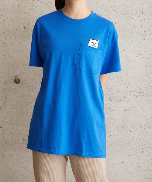 RIPNDIP(リップンディップ)の「RIPNDIP Lord Nermal Pocket Tee リップンディップ ポケットプリントTEE(Tシャツ/カットソー・メンズ・杢グレー/ブラック/ロイヤルブルー/ホワイト・MEDIUM/LARGE/X-LARGE/SMALL)」の9枚目の写真