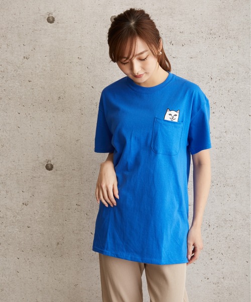 RIPNDIP(リップンディップ)の「RIPNDIP Lord Nermal Pocket Tee リップンディップ ポケットプリントTEE(Tシャツ/カットソー・メンズ・杢グレー/ブラック/ロイヤルブルー/ホワイト・MEDIUM/LARGE/X-LARGE/SMALL)」の12枚目の写真